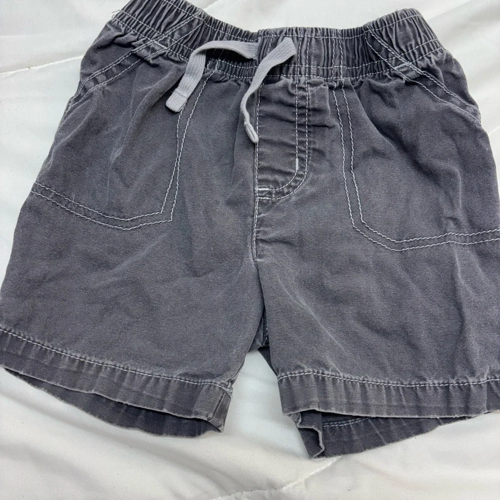 Set of 4 Variety brands boys 2T shorts- Plaid, strips, black and gray